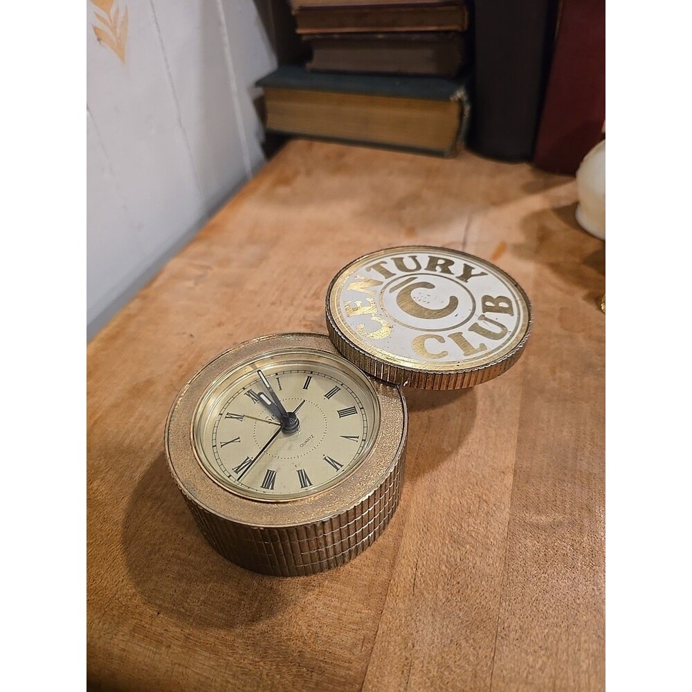 Vintage Century Club Selco Quartz Travel Alarm Clock MCM Circa 1970's